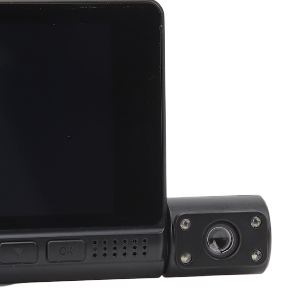 Innovativ Dashcam, 3-enheters set med vidvinkelobjektiv & WiFi-anslutning, Stöder loop-inspelning & infraröd mörkerseende