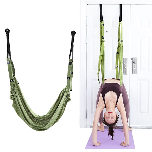 Yogarem för stretching Multifunktionell ryggböjningshjälp Tränare Dörr midja rygg ben stretchrem