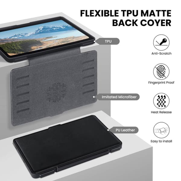 Etui til Samsung Galaxy Tab S6 Lite 10.4 tommer tablet, sort