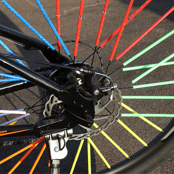RUIJIE Ekrar Reflektorer Cykelset 72 Stycken Cykelreflektorer 48 Stycken Reflexdekaler 360° Synlighet Ekrar Reflektor Cykel Ekrar Ekrar