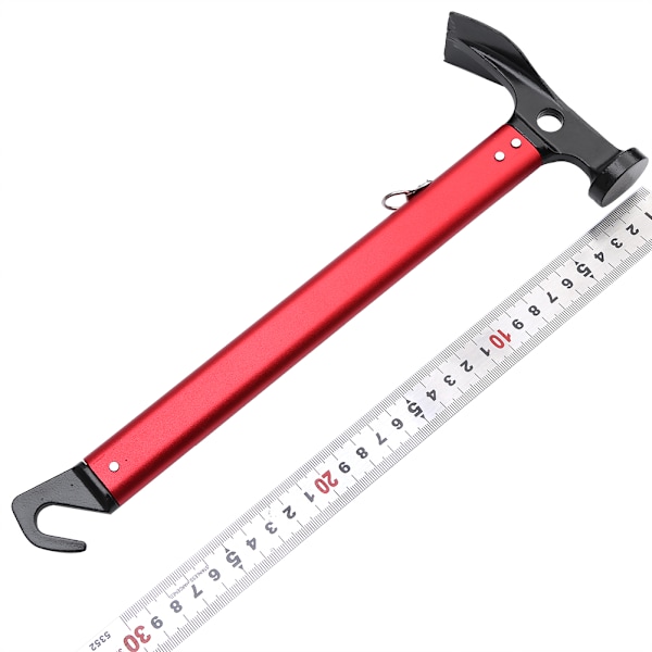 Tre-i-ett Funktion Tältpinnehammare, Hållbar Konstruktion, Portabel Design för Backpacking, Vandring, Husvagnssemester, Starka Färger, Lätt att Bära