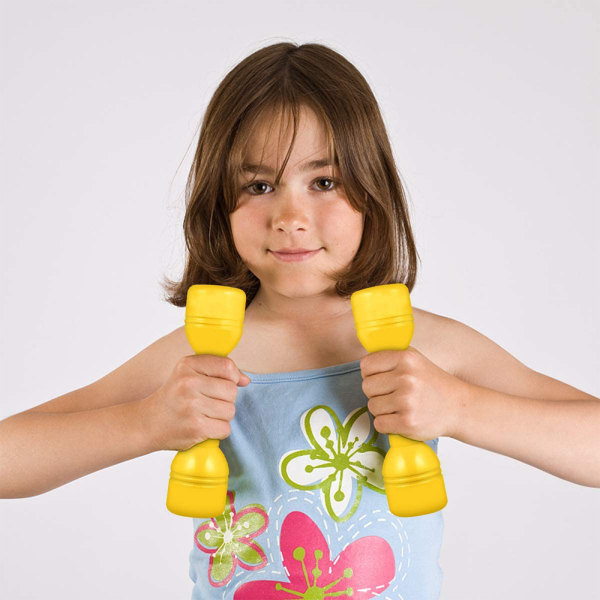 4 st Kids Plast Hand Hantlar Hem Gym Träningsstång