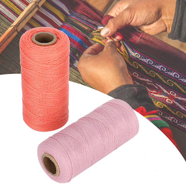 2 st broderimaskin tråd 8/4 varpgarn vävning Carpe Ture bomullsspinning 250 meter