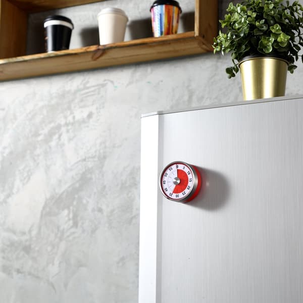 Mekanisk Design Visuell Timer, Tofarget Skive Med Rød Markering For Nedtelling Synlighet