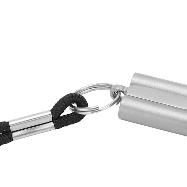 Ren Titanium Visselpipa med Snöre Utomhus Överlevnads Visselpipa Hög Decibel Visselpipa Nöd
