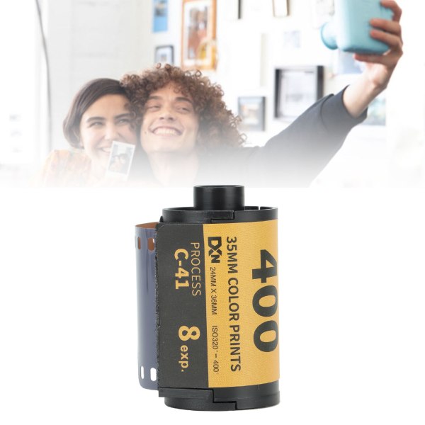 Kamerafärgfilm ISO 320-400 35 mm finkornig bred exponering Latitude HD-kamerafärg negativ film för 135 kamera 8 ark