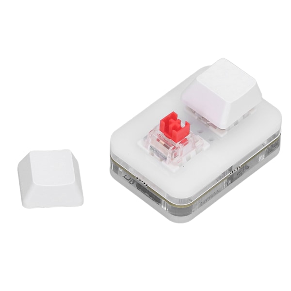 2-knappars Röd Switch Tangentbord Mini USB Mekanisk Tangentbord för Rythmspel Kopiera Klistra in Funktion Vit