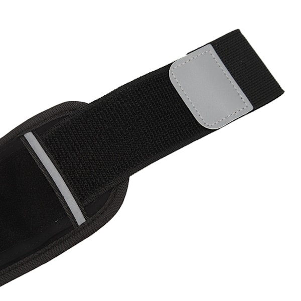 Löpbälte Flera Fack Jogging Midjeväska 60‑85cm Justerbar Bekväm för Utomhus Svart