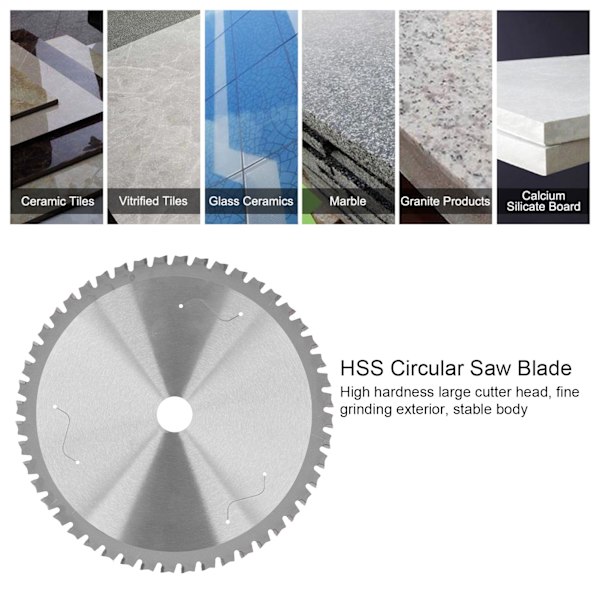 HSS Cirkelsågblads Järnskärningsdisk Industriella Tillbehör 230 x 2.0 x 1.5 x 25.4 x 48T