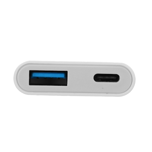 OTG Kameraadapter, Plug and Play Minneskortläsare med Dubbla Kortplatser, Höghastighetsdataöverföring för Lightning-enheter, Universell Kompatibilitet