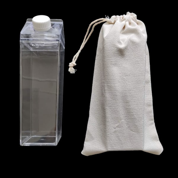 Innovativ Kartongformad Vattenflaska, 500ml Läcksäker för Utomhusäventyr, Återanvändbar Sportflaska med BPA-fri Plast, Diskmaskinsäker &