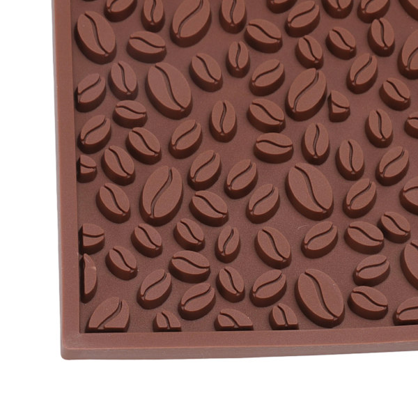 Halkskyddad koppmatta kaffeböna design skrivbord bar disk PVC-dyna för vattenavrinning filtrering brun