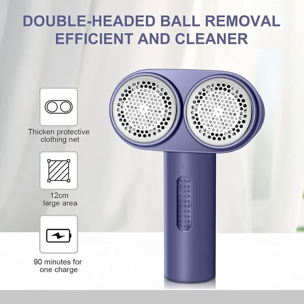 Fnullerfjerner - Dobbelt hoved fnugtrimmer med 2 hastighedsregulering El
