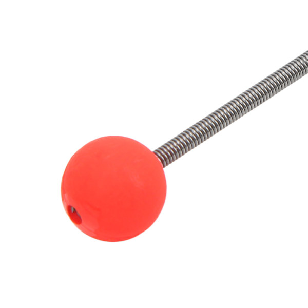 5PCS Mini Vinter Isfiske Spö Topp Spets Bärbar Utomhus Fiske Spö Röd Boll Fjäder SpetsarM