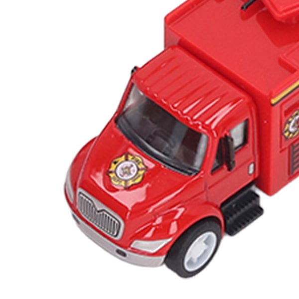 4 st Dragbilar Modell Set Legering Bilar Leksak Set Stad Serie Öppnade Dörrar Lastbil Modell Leksak Typ B