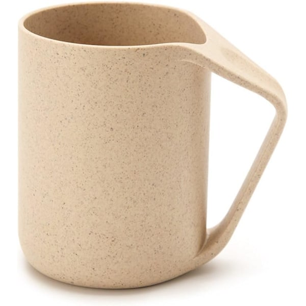 Bambufiberkoppar, Stor Kapacitet & Rund Design -- Lätta Att Rengöra, Lätta Och Hållbara, Mikrovågssäkra & Diskmaskinssäkra Koppar För Kaffe, Te,