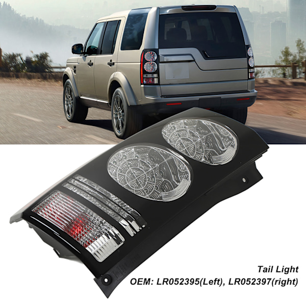 Baklykta Bil Bakre Bromsljus Signal Ersättning för Land Rover Discovery 4 L319 2009 till 2016 Vänster: LR052395
