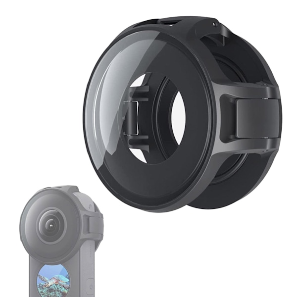 Sportkameralinsskydd, Professionellt linsskydd Högupplöst glas Snäpp-på-design för Insta360 ONE X2, Omfattande skydd för