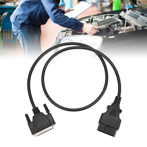 Diagnostisk OBD2 Han till DB25 Han Kabeladapter 16-stifts 102cm/40tum Ersättning för SBB V33 Nyckelprogrammerare