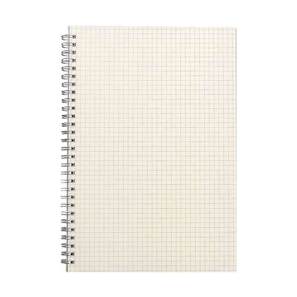 Rutepapirnotatbok med spiralbinding, solid dobbeltrådsbinding, ingen skygger, multifunksjonell journal med 180° flat design, premium tykt papir