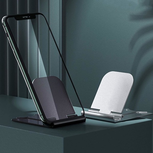 Universellt Mobilställ, Lättviktigt & Portabelt Mobiltelefonställ med Justerbar Vinkel från 0° till 150°, Stabilt och Hållbart för Bred Användning
