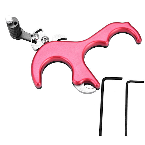 Bågskytte Release Aids 3 Finger Grip Tumgrepp Trigger för Compound Bow Tillbehör(Mörkblå)