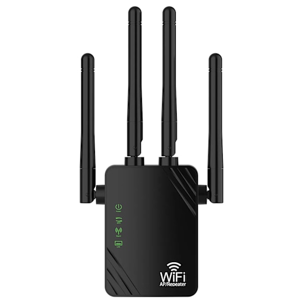 WLAN Repeater Router Räckvidd Wifi Signal Förstärkare Accesspunkt Booster 1200Mbps