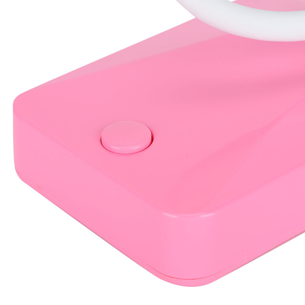 2 set LED-skrivbordslampa rosa flexibel gåshals hopfällbar hemmakontor universell bordslampa