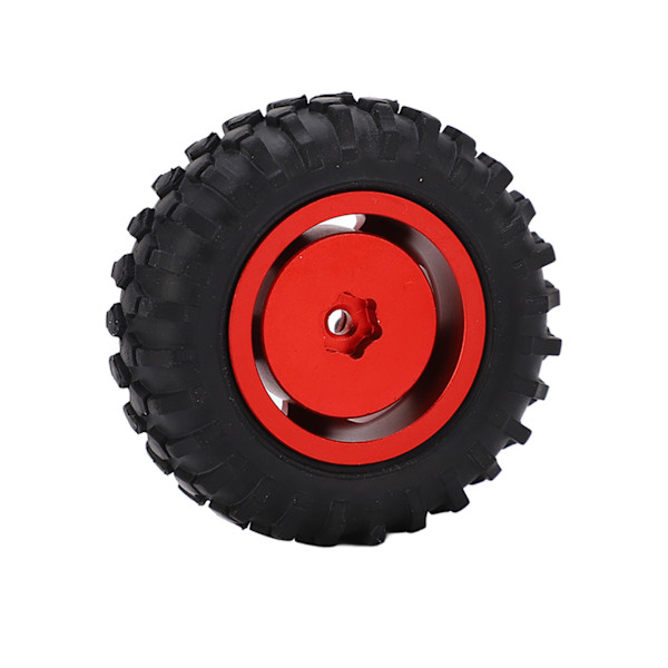 2 st/set 55 mm metallfälgar däck set för AXIAL SCX24 1/24 RC bilhjul fälg gummidäck röd