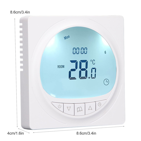 Vattenburen golvvärme termostat LCD-display Smart Home temperaturregulator panel 220V