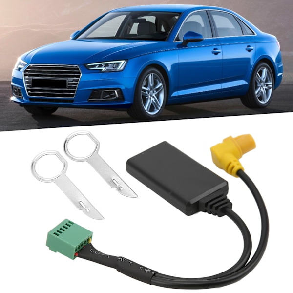 12-polig Bluetooth 5.0 AUX-kabel Stereo AUX-adapter Ersättning för A4 A6 Q5 Q7 A5 S5