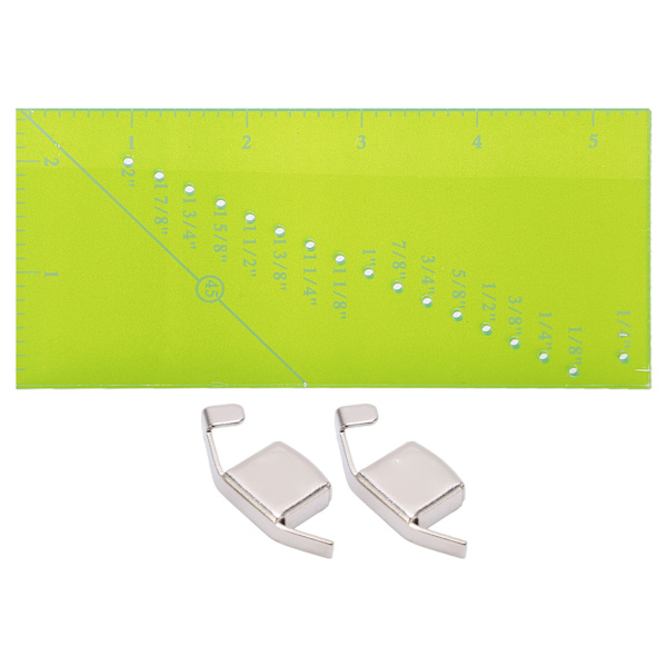 Magnetisk sömnadsguide set motstånd linjal perforerad söm mätning quiltning linjal magnetisk mätare för DIY symaskin