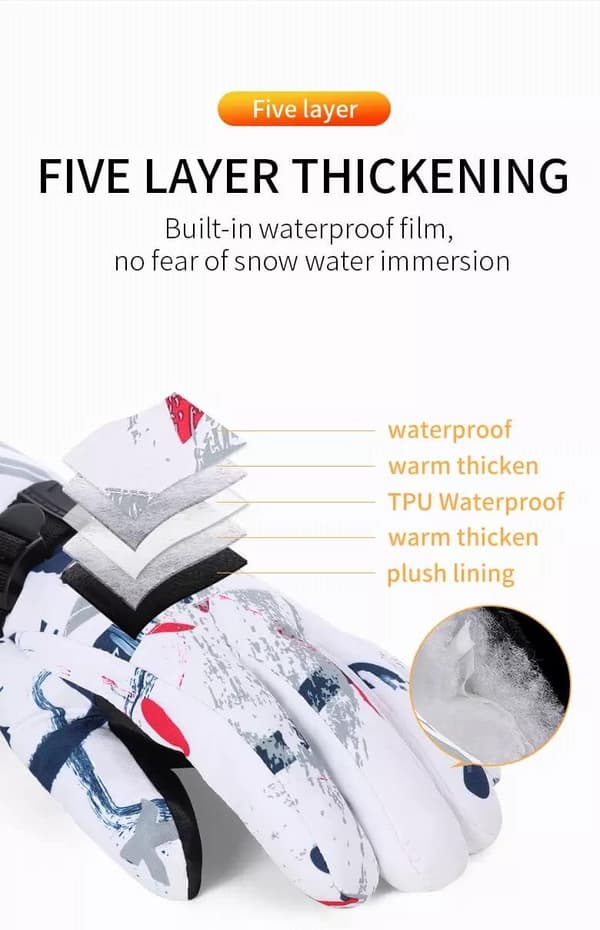 Snöhandskar, Vintertermiska handskar för män och kvinnor
