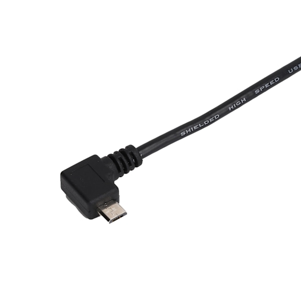 Kort Micro Usb-kabel för kompakt förvaring, rätvinklig design underlättar enkel åtkomst i trånga utrymmen, universell kompatibilitet säkerställer bred enhetsanvändning