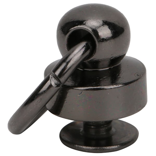 20 Set Stud Rivets 9mm Mässing O-Ring Huvudknapp Rivet Stud för LäderhantverkSvart