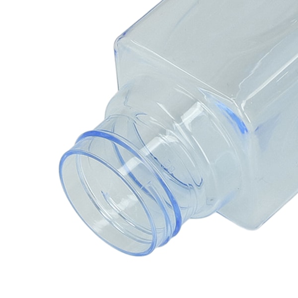 500 ml 17 oz Vattenflaska Transparent Bärbar Brev Tryckt Dricka Vattenflaska med handledsrep Blå