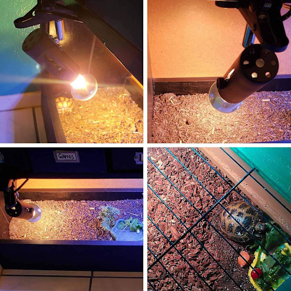 Reptilklämma Värmelampa Armaturhållare, Lämplig för Akvarium, Reptiler, Brooder Coop, Husdjur, Växter, Ödla, Sköldpadda, Kameleont, Spindel, Orm,
