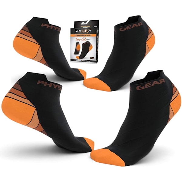 Kompressionslöparstrumpor för män och kvinnor - Bästa låga, osynliga sportsockor för cirkulation och återhämtning av uthållighet