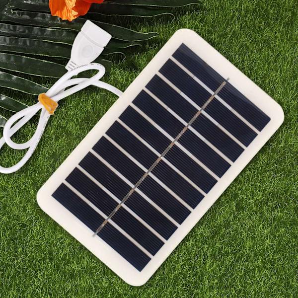 5V 2W 400mA Solcellspanel Utomhus Nöd USB Solpanel Bärbar Solcellsladdare Panel för Mobiltelefon