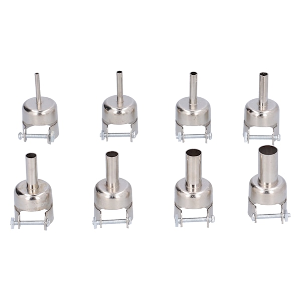 8-pack Munstycken för varmluftspistol 850 Lödning Avlödningsstation 3mm/4mm/5mm/6mm/7mm/8mm/10mm/12mm