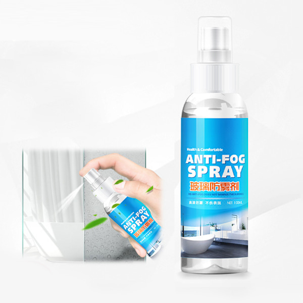 100ml Anti-Imnings Spray Antifog Glasrengörare Anti-Imningsmedel för Bilvindruta