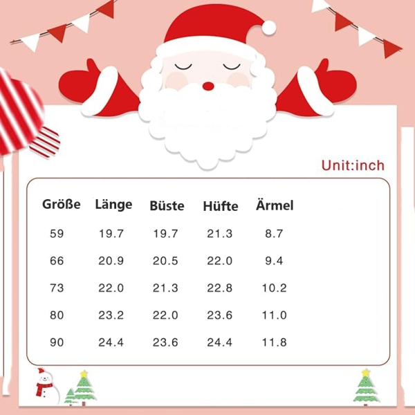 Juldräkter för små pojkar och flickor, småbarnsdräkt, tomtedräkt med mössa, jultomtedräkt (M)