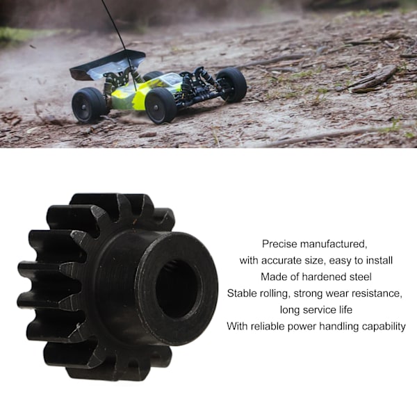RC-bilmotorväxel M1.5 8 mm innerhål i stål RC-kugghjul med M5-setskruv för 1/5 modellfordon 20T