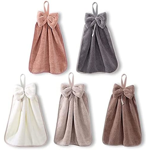 Mjuk Tjock Disktras Supermjuka Söta Handdukar, Absorberar Snabbt Vatten, Hängbara och Snabbtorkande, Mikrofiber Korall Sammet, Stark Vattenabsorption