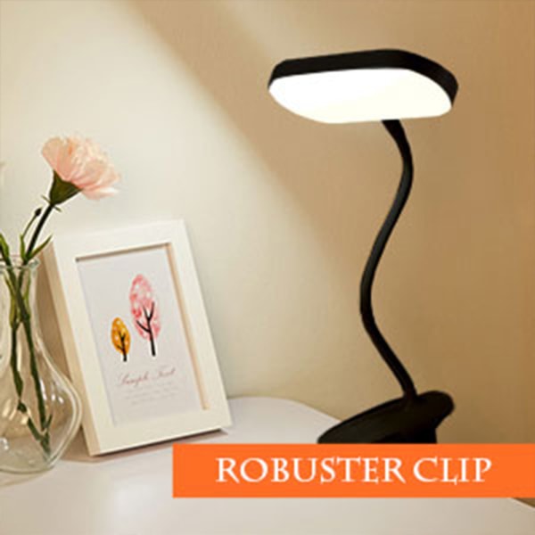 Book Light Clip-On Uppladdningsbar 3 ljusstyrkanivåer × 3 färger