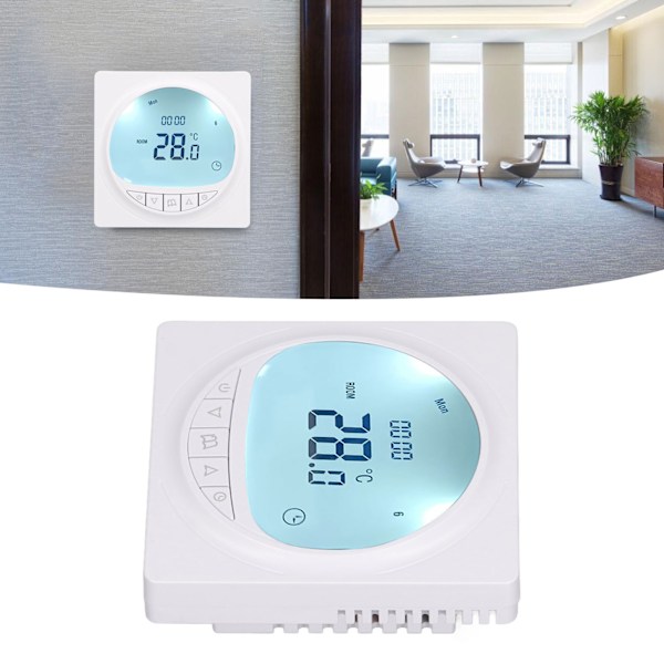 Vattenburen golvvärme termostat LCD-display Smart Home temperaturregulator panel 220V