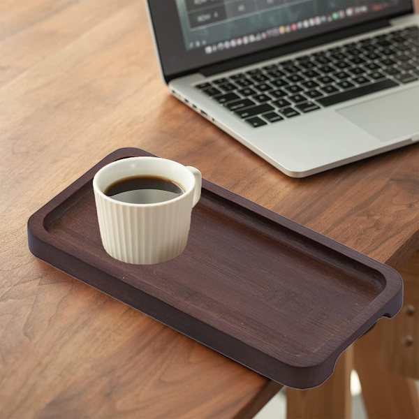 Kaffe-bricka i bambu, japansk tebricka, fruktfat för hushåll, soffbord, stor