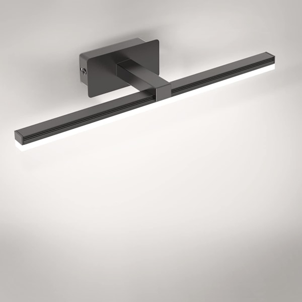 Modern LED Vanity Belysning för Badrum, Dimbar Badrumsbelysning 40CM Neutral Vit 4000K Metall Akryl, LED Badrumsspegel Lampa IP44