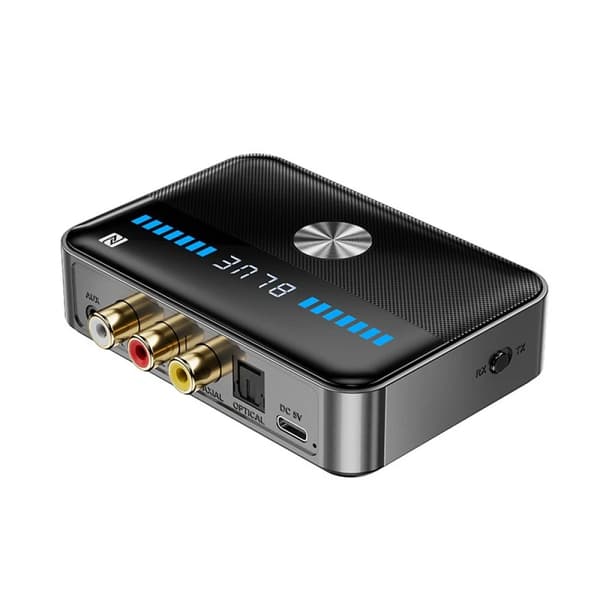 2-i-1 Bluetooth 5.3 Mottaker Sender NFC HiFi Stereo Lydadapter AUX