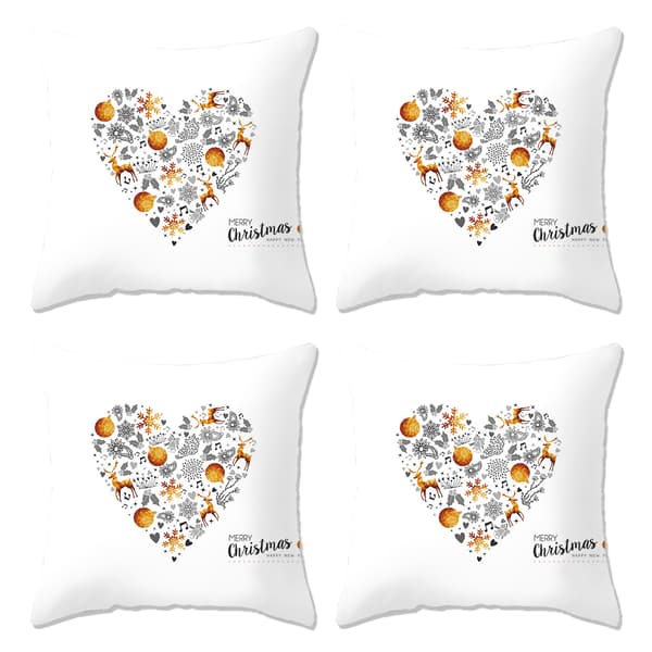 4 st jul soffa kram jul soffa kudde set hem kuddöverdrag